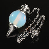 Silver Plated Opal Pendulum