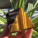 Natural Tiger Eyes Crystal Pyramid