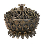 Lotus Shape Sandalwood Censer Incense Holder