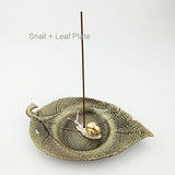 Copper Alloy Decorative Statue Inscription Incense Holder/Burner/Plate Sets