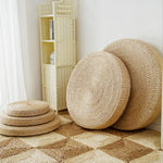 5 Size Hot Natural Straw Round Pouf Tatami Cushion