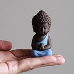 8*4CM Buddhism Litlle Meditation Monk Small Statues