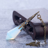 High quality Natural Opalite Stone Pendulum