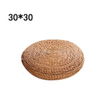 Tatami Futon Meditation Cushion Thickening Yoga Circle Corn Husk Straw Braid Mat Japanese Style Cushion with Silk Wadding