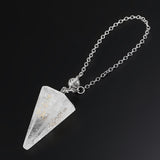 Natural Obsidian Pyramid Stone Pendulum