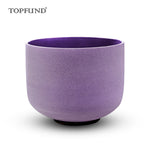 TOPFUND A# Note Frosted Quartz Crystal Singing Bowl 12"