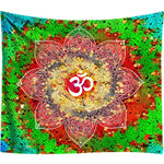 Indian Buddha Statue Meditation 7 Chakra Tapestry Wall Hanging  Mandala Tapestries Wall Cloth